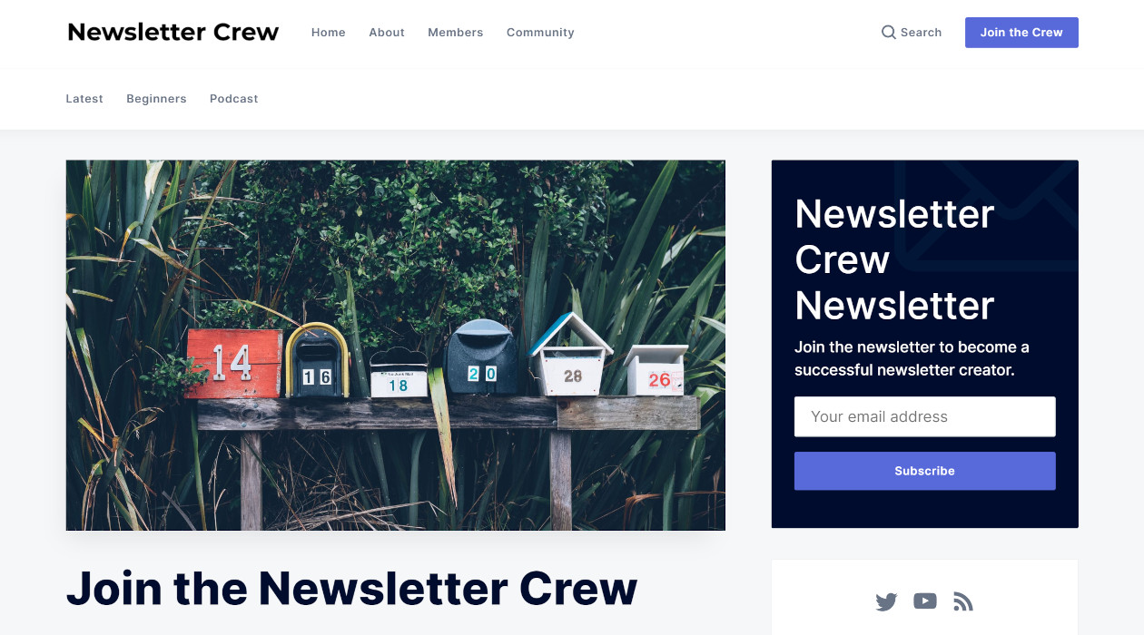 Newsletter Crew