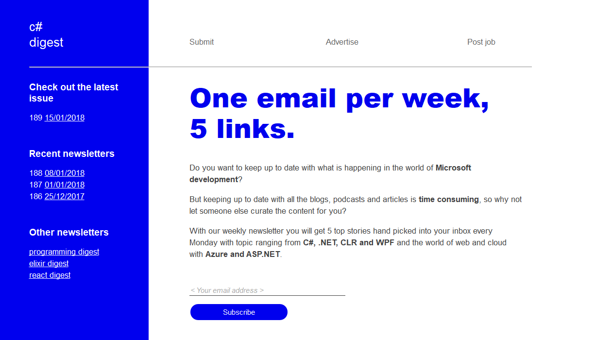 C# Digest newsletter image