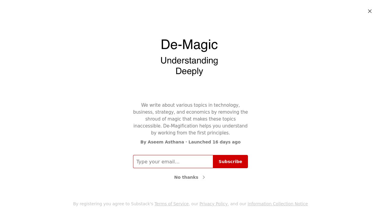 De-Magic: Understanding Deeply newsletter image