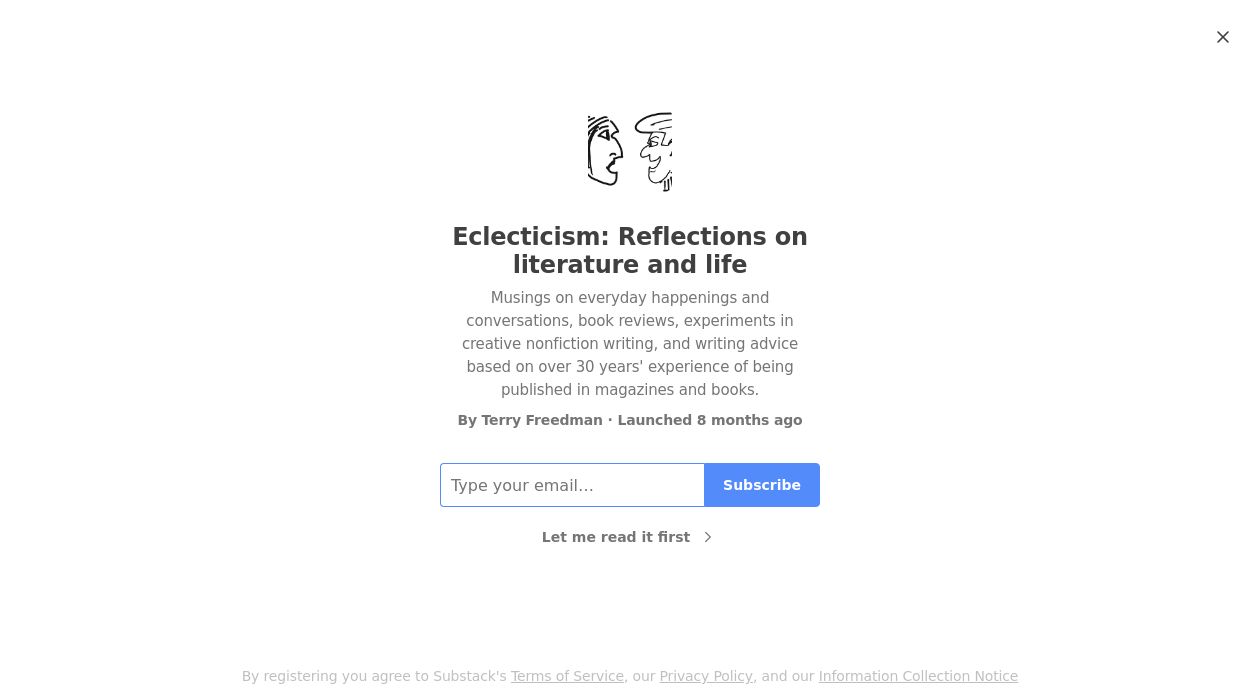 Eclecticism newsletter image