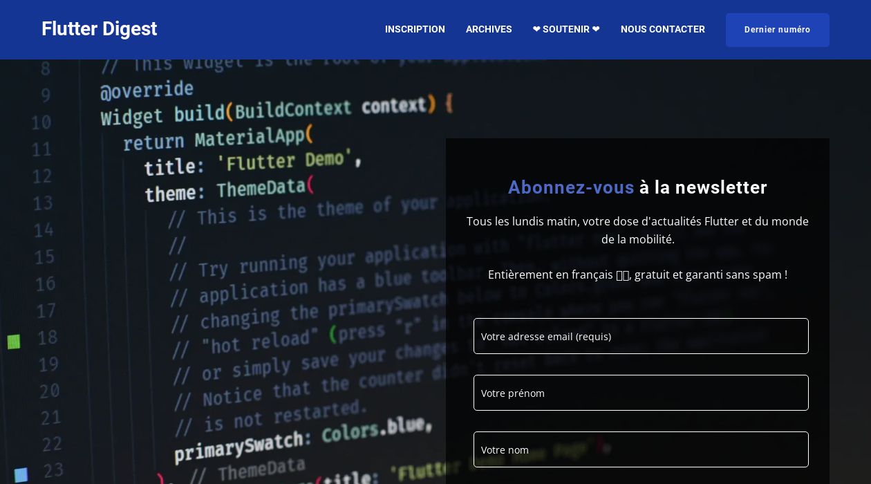 Flutter Digest newsletter image