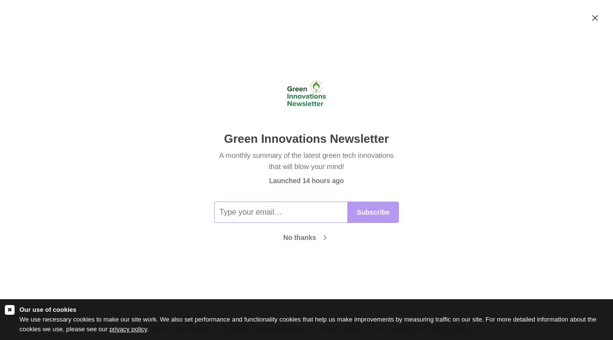 Green Innovations Newsletter newsletter image
