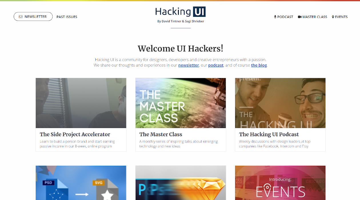 Hacking UI newsletter image
