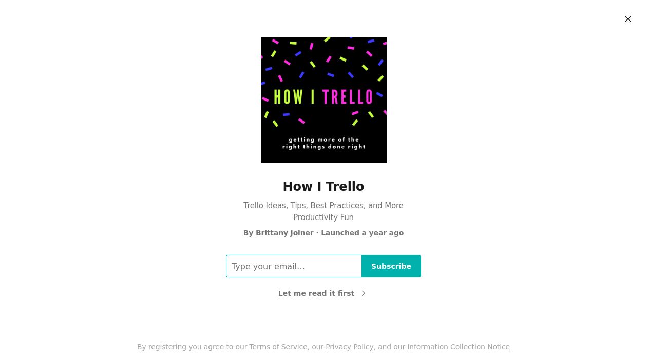How I Trello newsletter image