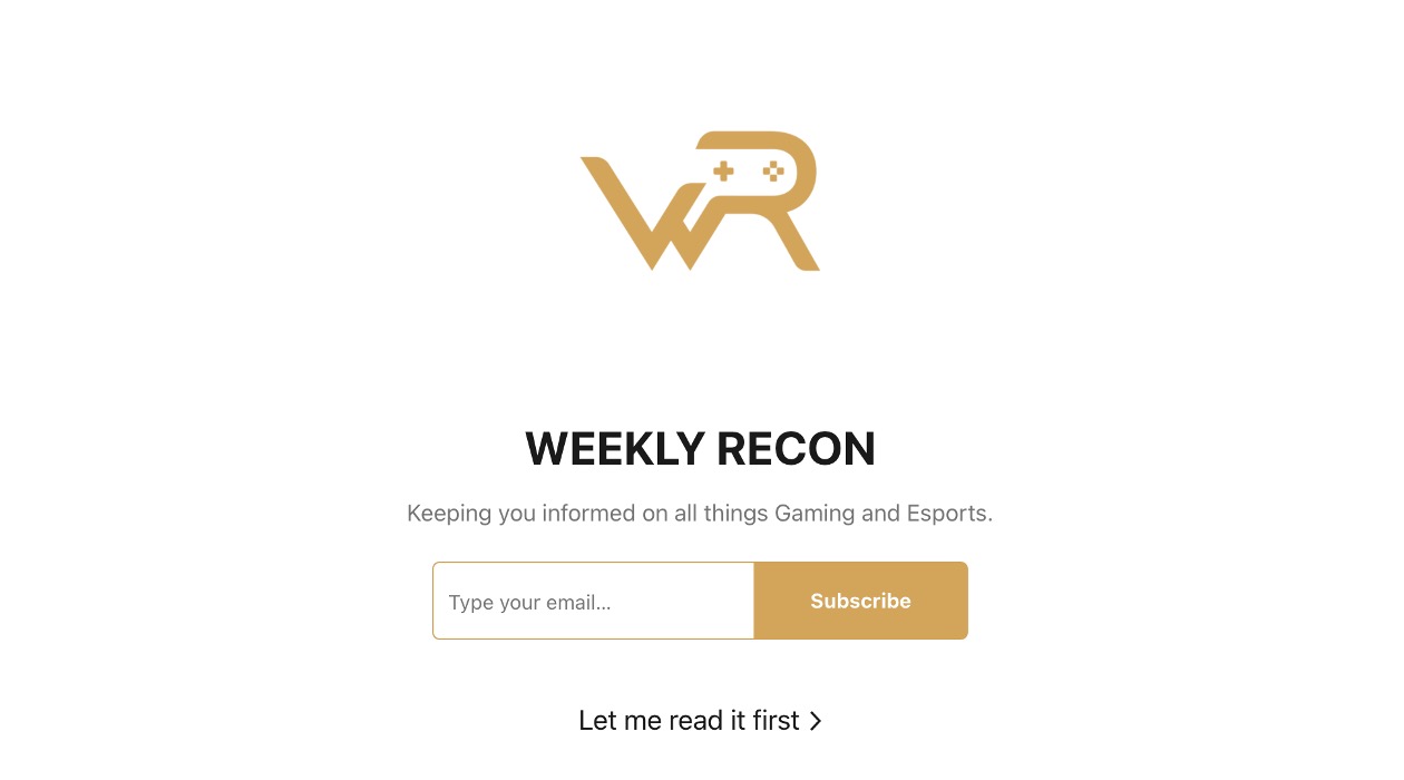 WEEKLY RECON