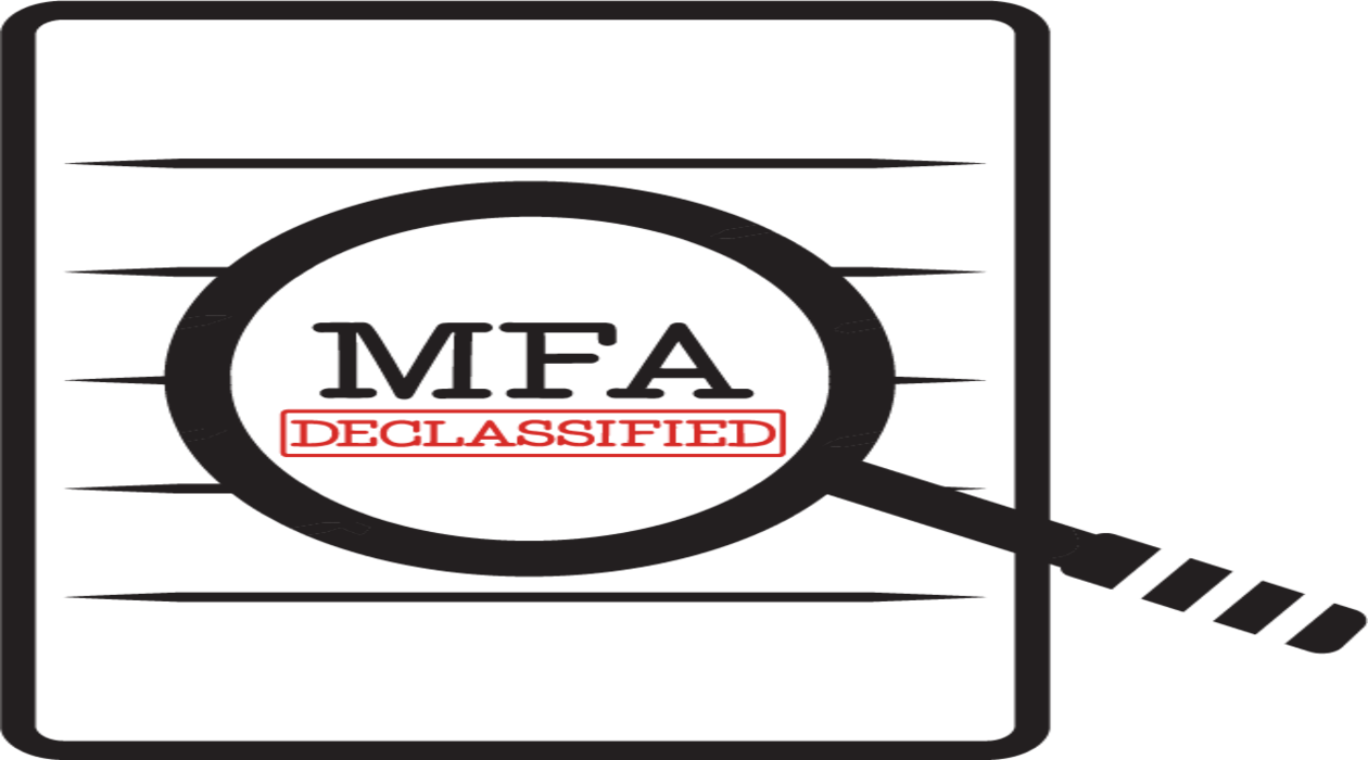MFA Declassified newsletter image