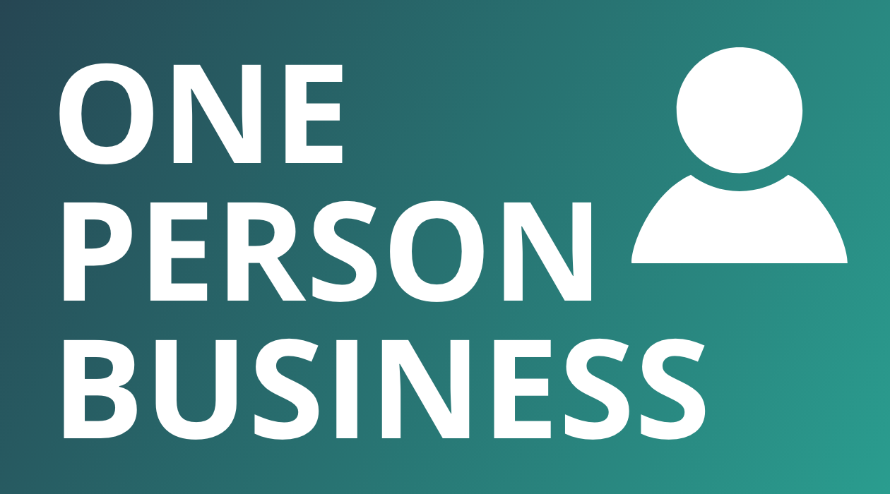 One Person Business newsletter image