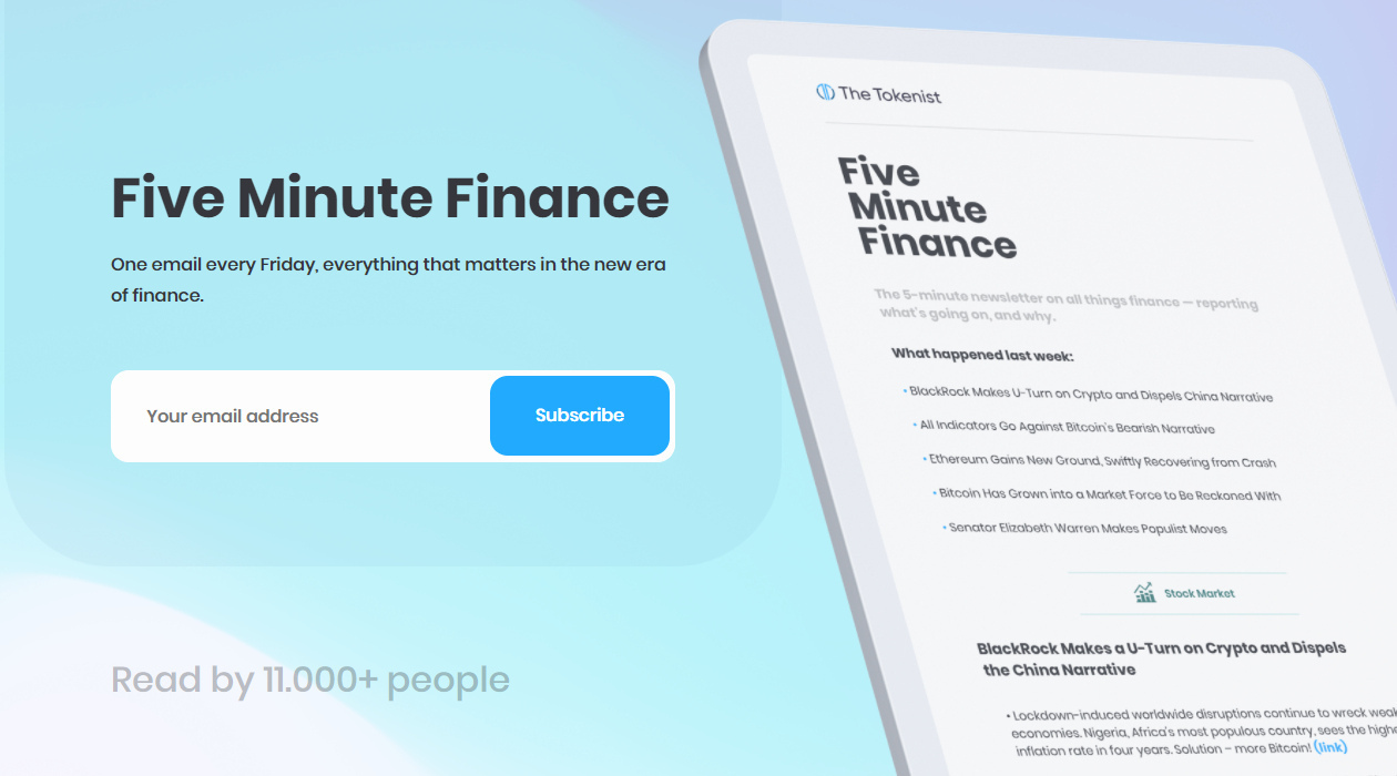 5MF - Five Minute Finance newsletter image