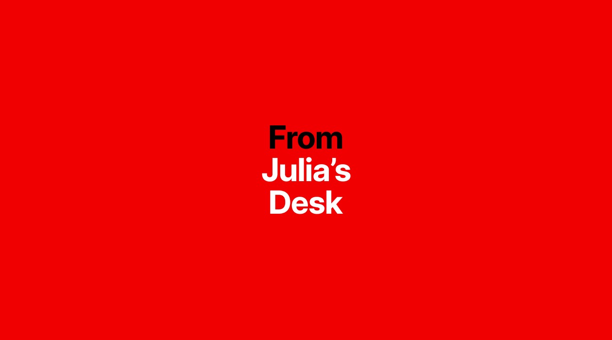 From Julia's Desk newsletter image