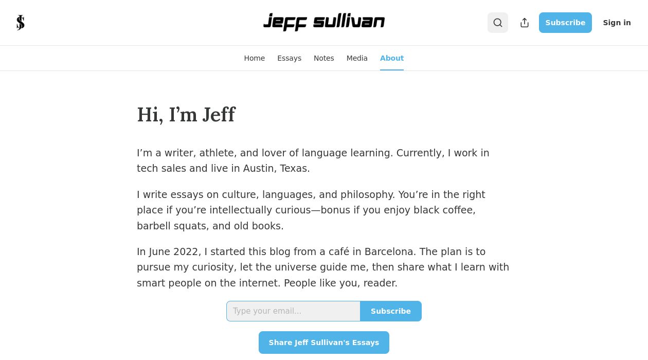Jeff Sullivan's Three Pointers newsletter image