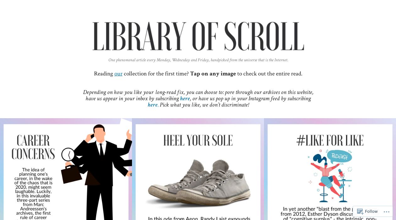 Library of Scroll newsletter image