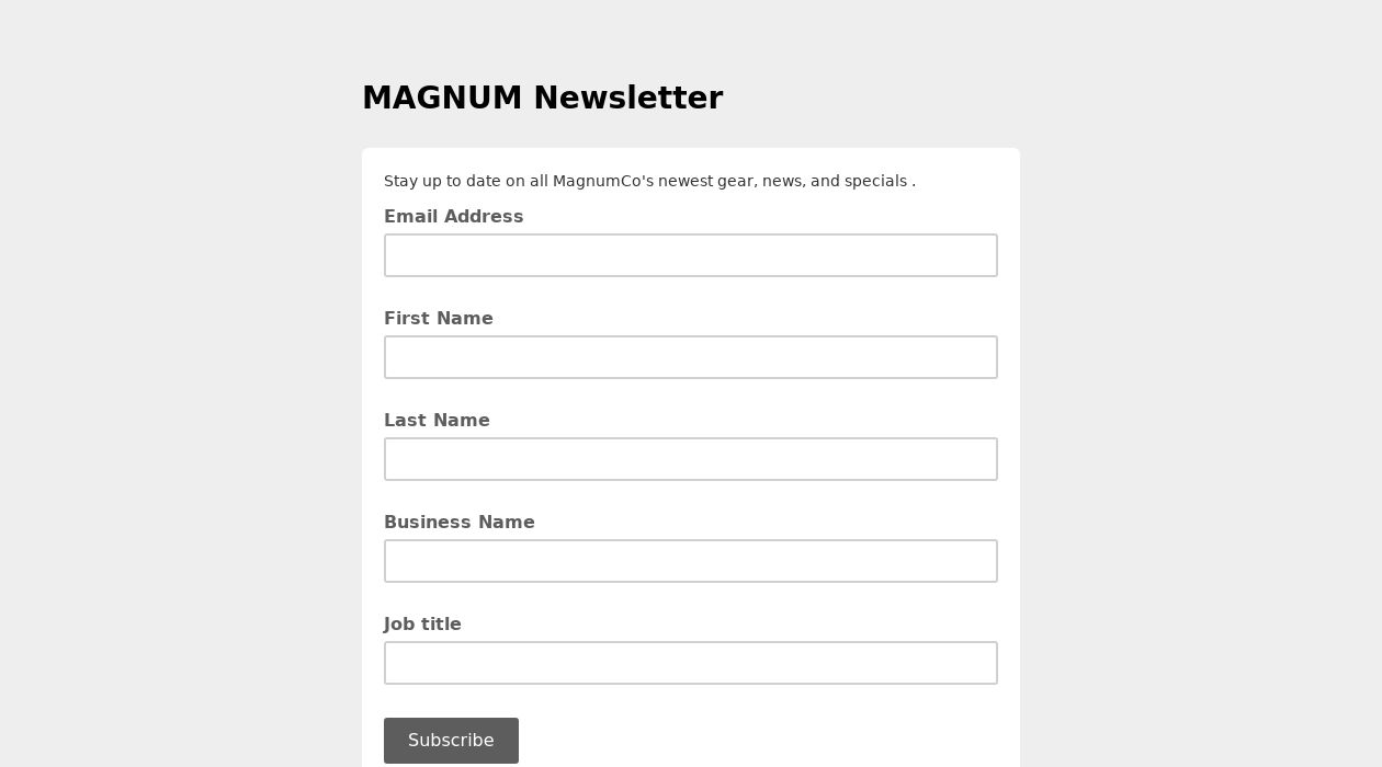 Magnum Event Technology Newsletter newsletter image