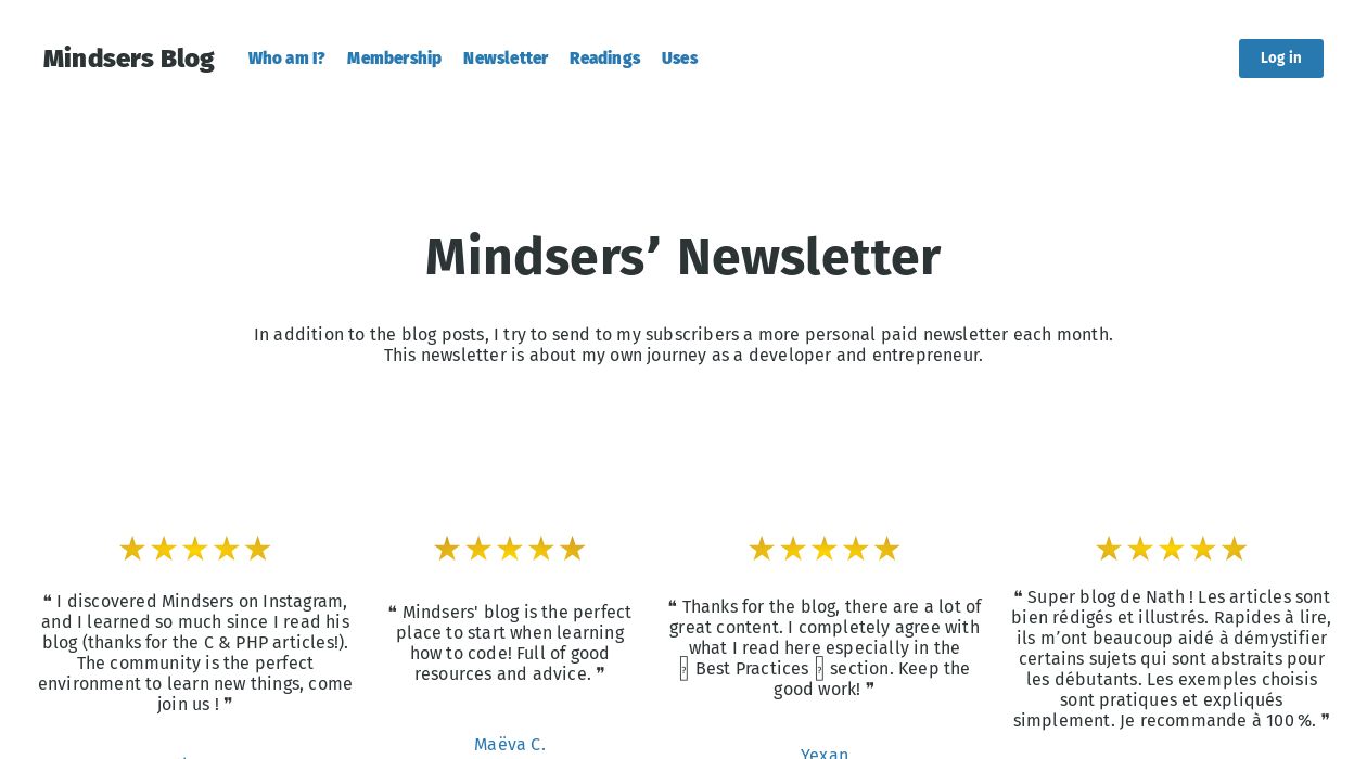 Mindsers' Newsletter newsletter image