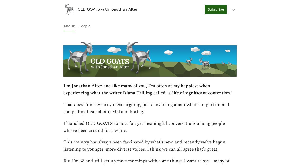 Old Goats newsletter image