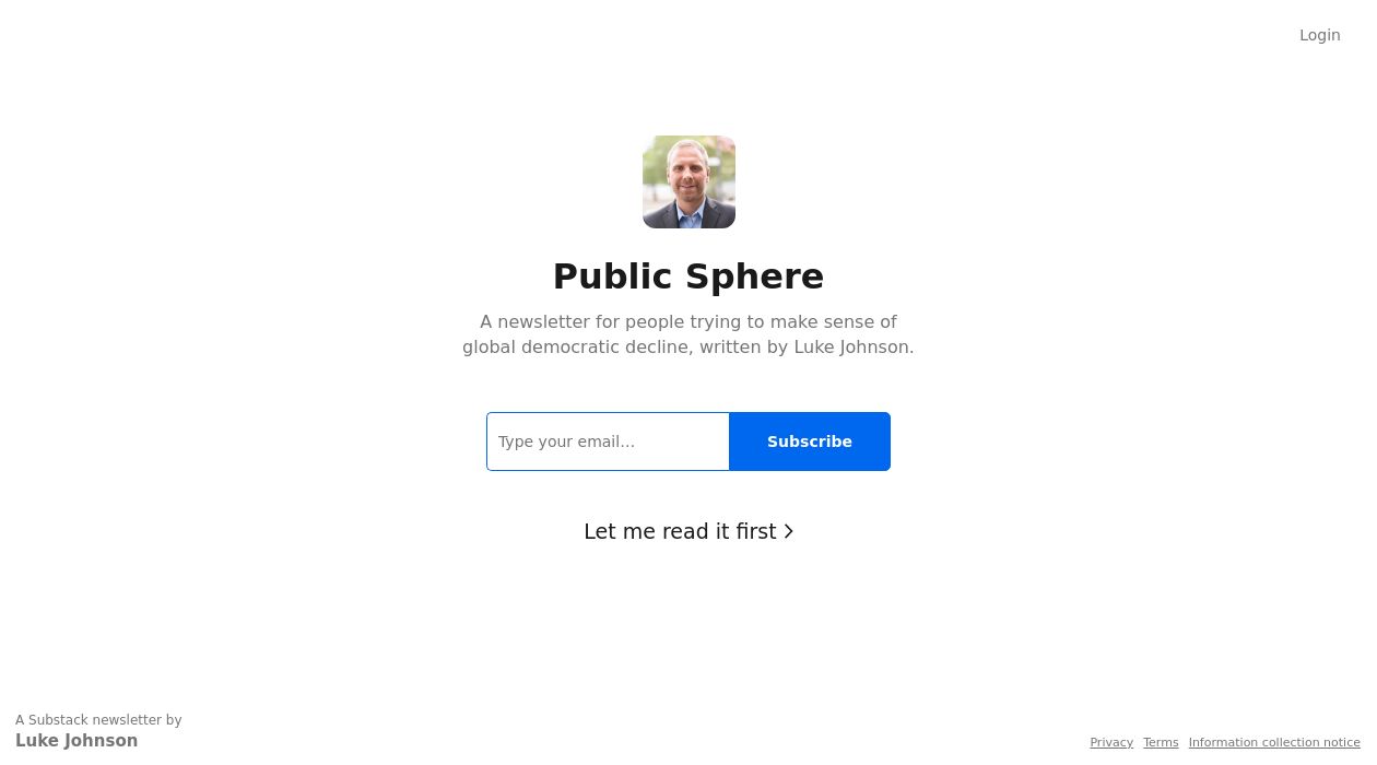 Public Sphere newsletter image