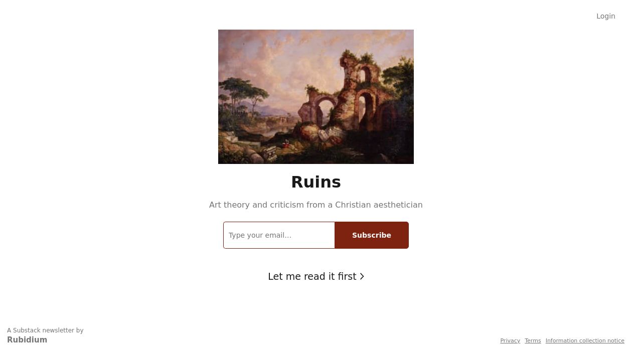 Ruins newsletter image