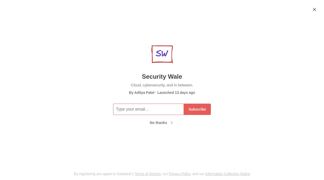 Security Wale newsletter image