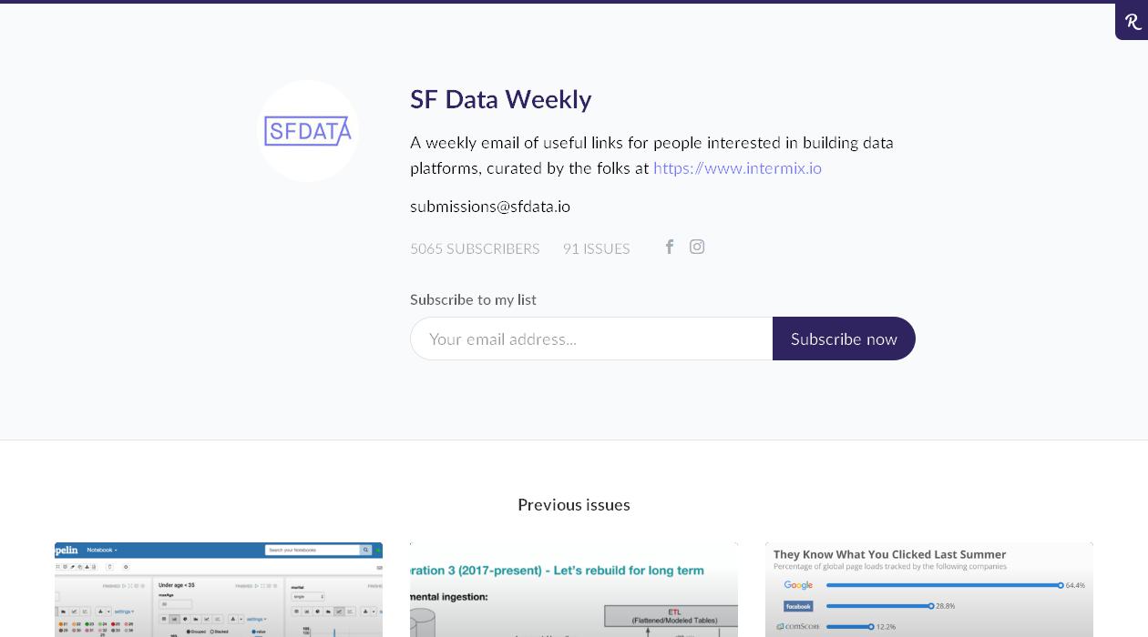 SF Data Weekly newsletter image