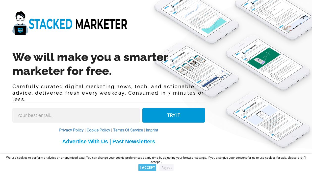 Stacked Marketer newsletter image