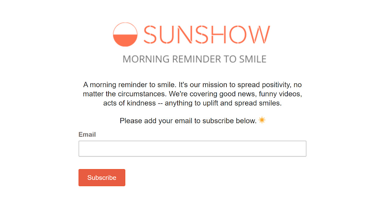 SunShow newsletter image