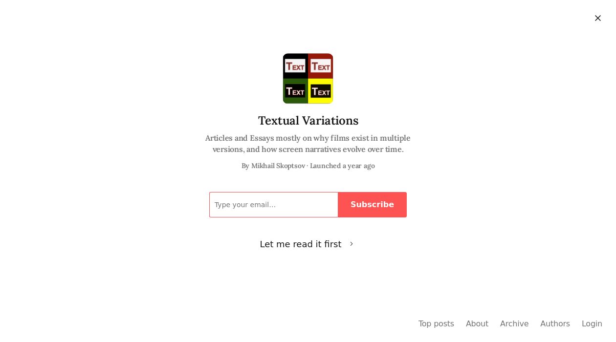 Textual Variations newsletter image