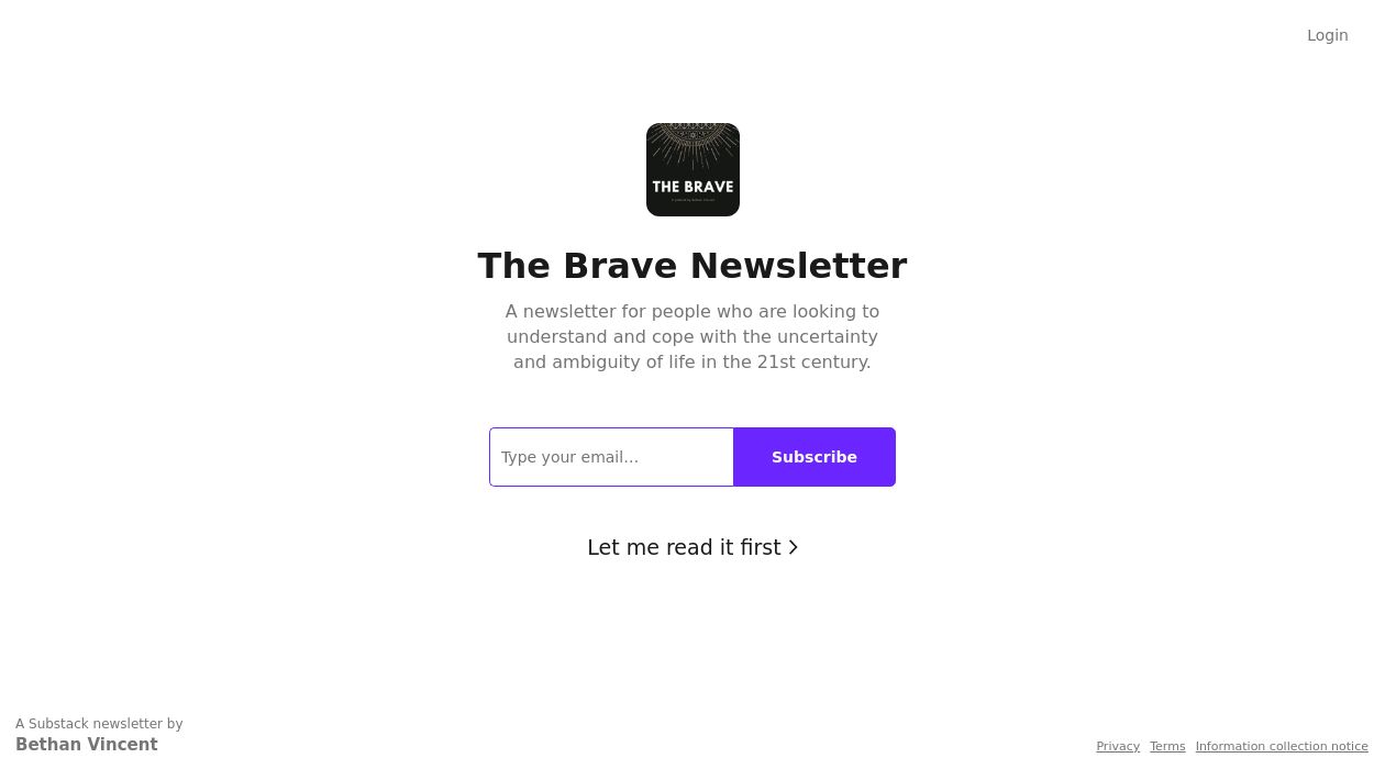 The Brave newsletter image