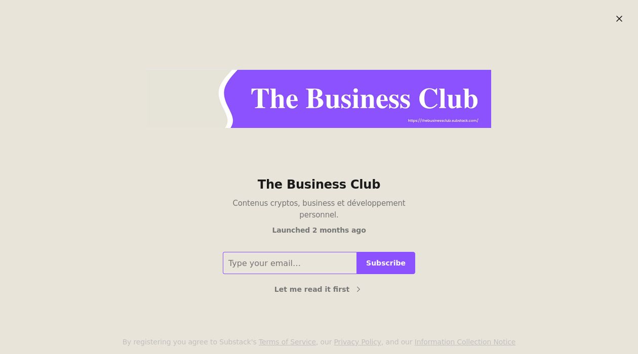 The Business Club newsletter image