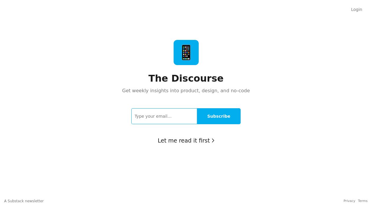 The Discourse newsletter image