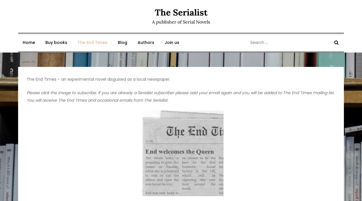 The End Times newsletter image