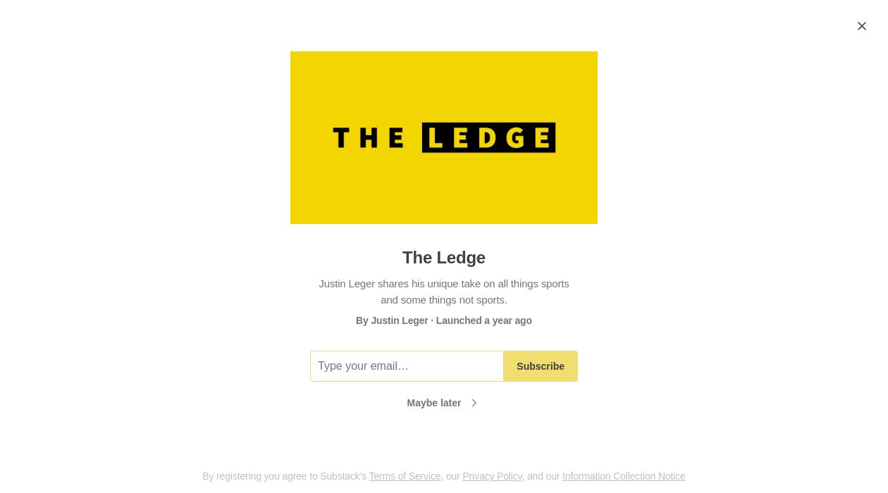 The Ledge newsletter image