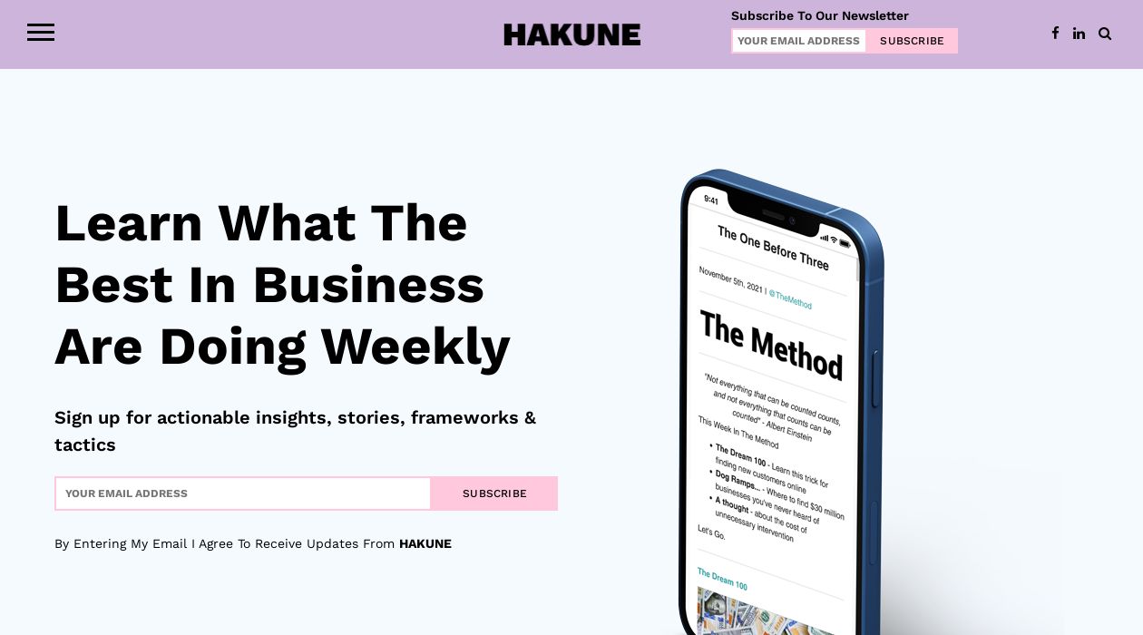 The Method newsletter image