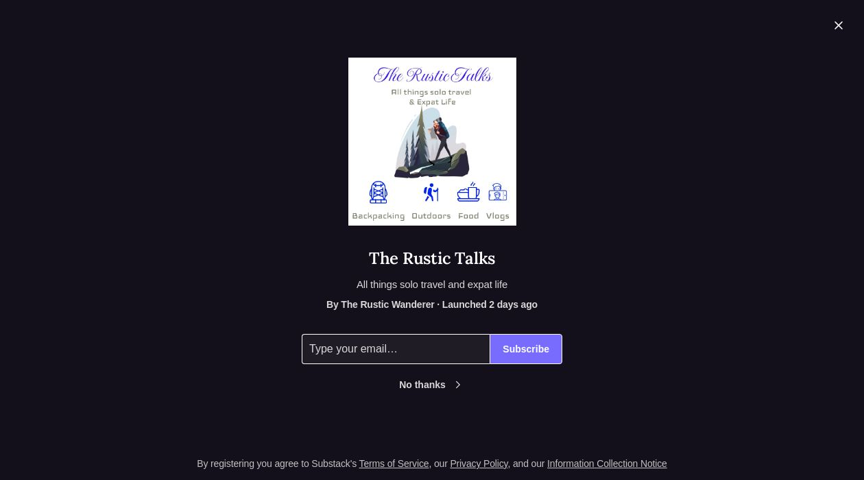 The Rustic Talks newsletter image