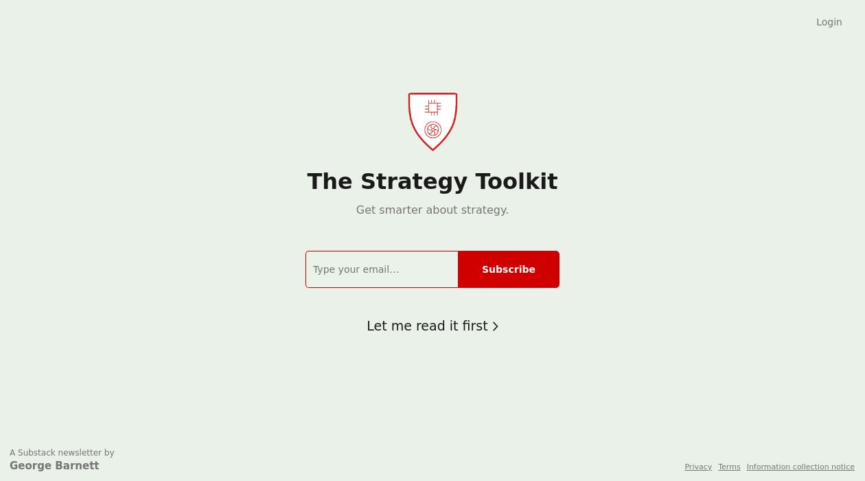 The Strategy Toolkit newsletter image