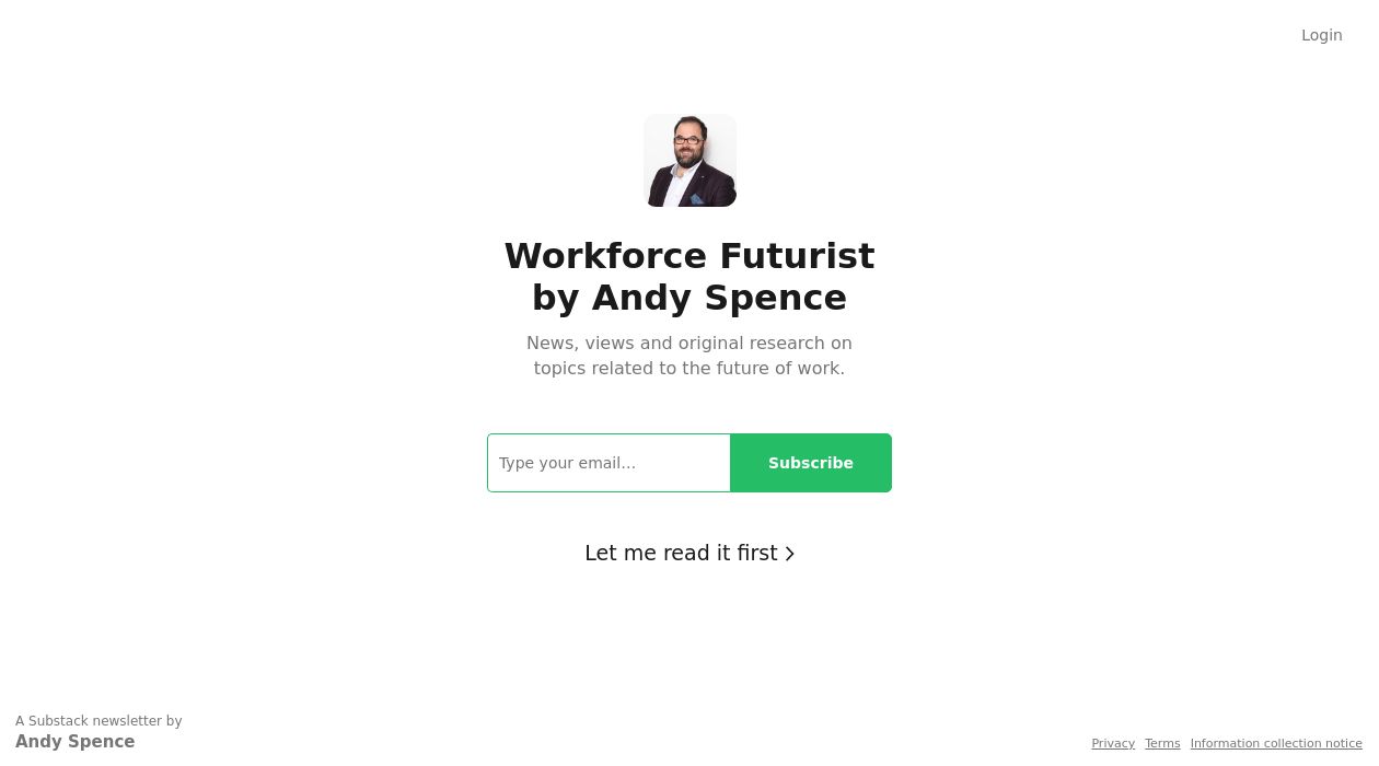 Workforce Futurist newsletter image