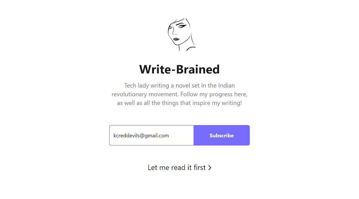 Write-Brained newsletter image