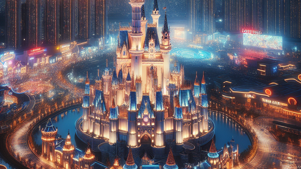 롯데월드의 화려한 야경