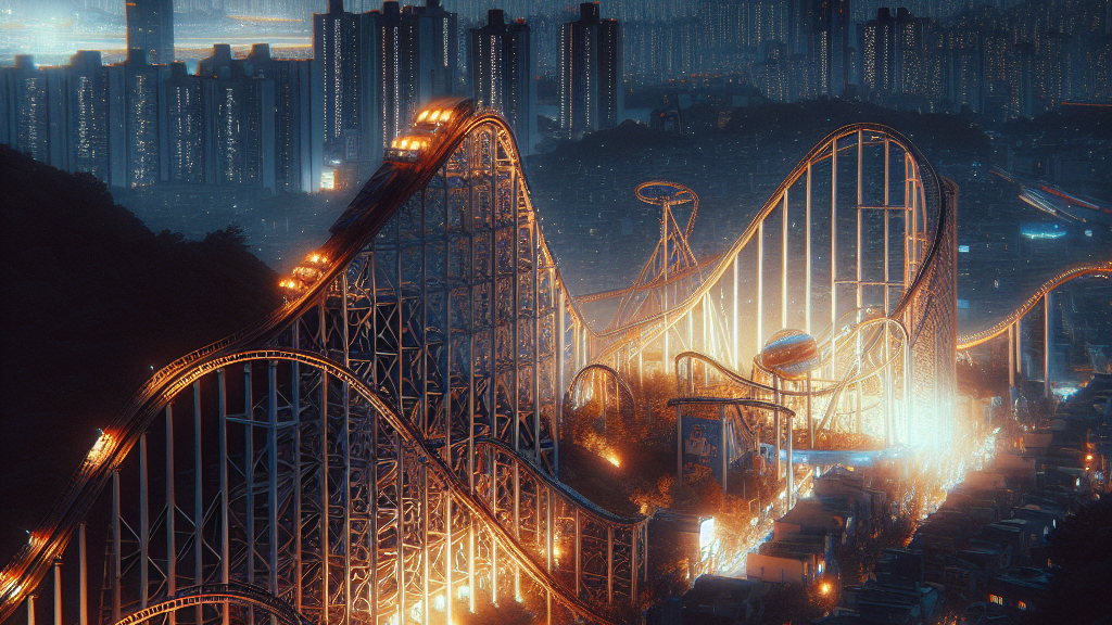 서울랜드의 롤러코스터