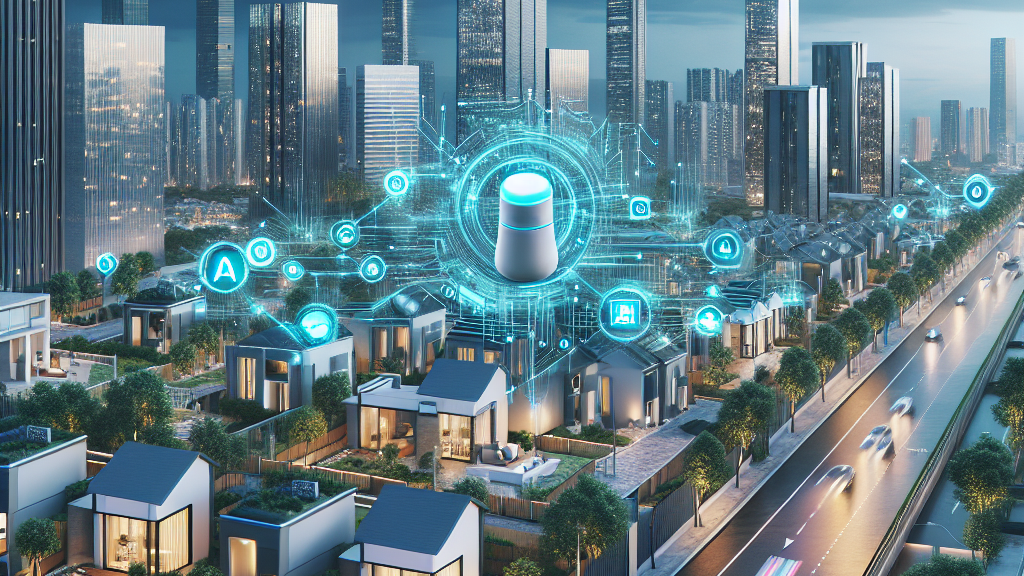 AI 기술 적용 사례 이미지 (예: 스마트홈, AI 스피커)