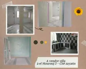 à vendre Villa s+3 de nouvelle construction jamais habitée à #El_Mourouj_3