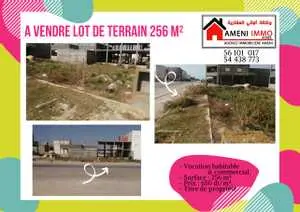 ❤ A vendre lot de terrain 256 m² au lotissement Tiba - borj cedria 