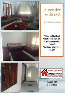 à vendre Villa S+3 à #El_Mohammadia