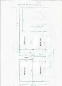 terrain titre foncé de 650 m² avec un petite maison a vendre route matar km 9.5