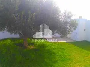 Un bungalow avec grand jardin gazonné à Hammamet 