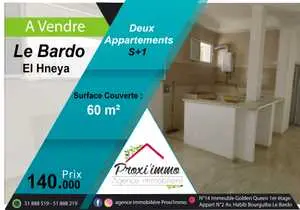 Deux Appartements en S+1 à Vendre