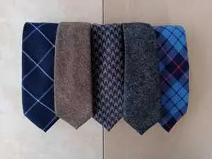 5 cravates slim en laine - 20 dt les 5