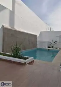 Appartement en S+3 avec piscine de 160m² à la Marsa à coté du café journal