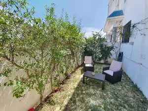 S+2 meublé de 81m² avec jardin de 21m² à hammamet Nord 