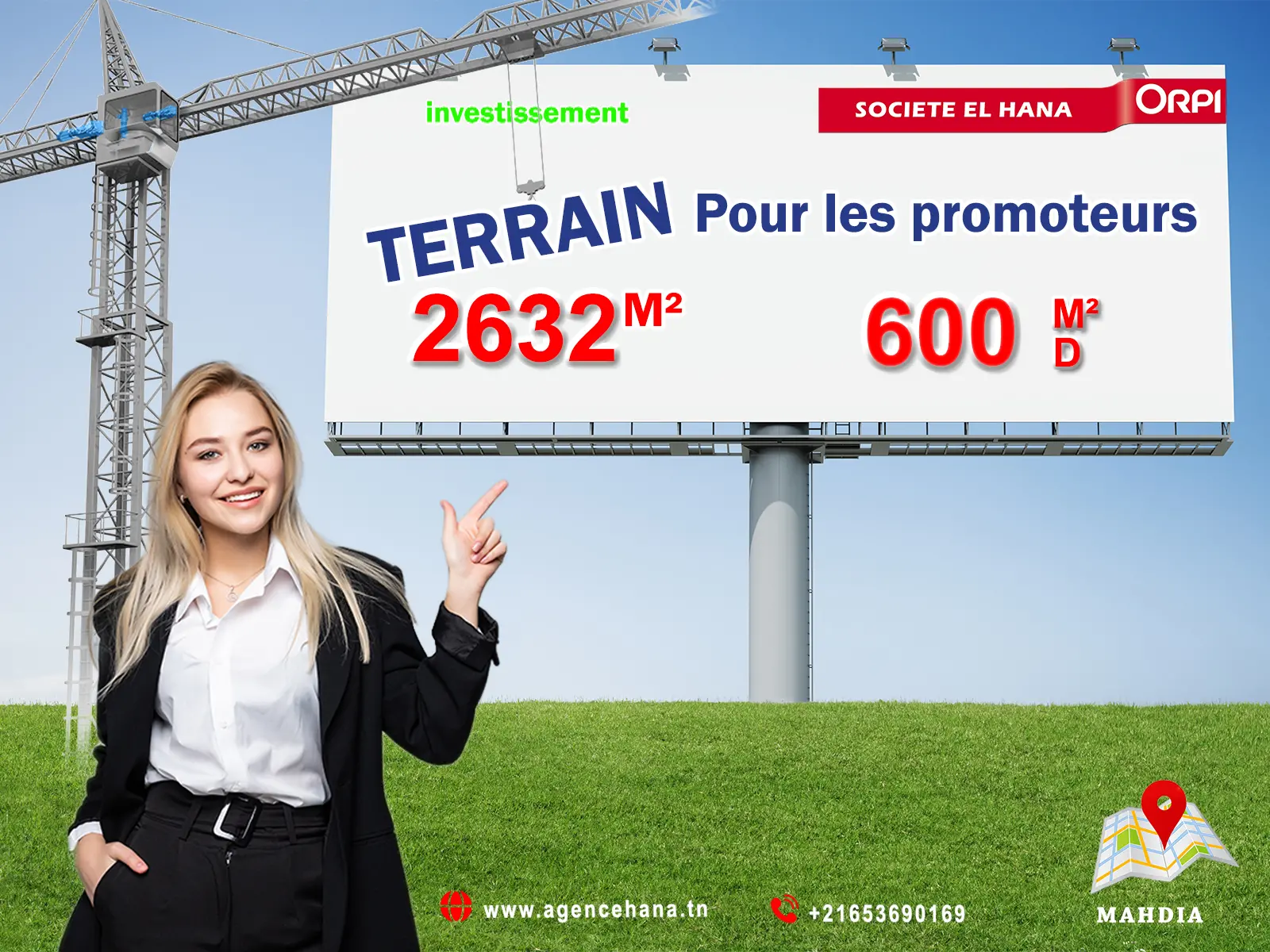 Terrain à vendre Pour Les Promoteurs front de mer