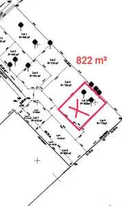 terrain a vendre route ain km 12 822 m² a droite