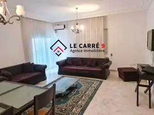 A louer un appartement S+3 meublé à Cité Les Palmerais